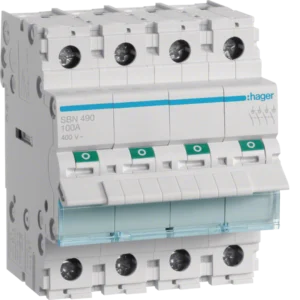 Disjuntor Hager 100A 4 Polos