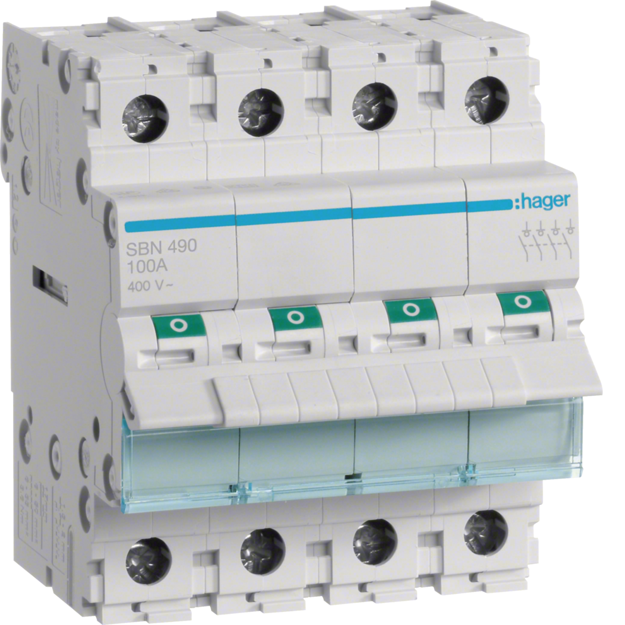 Disjuntor Hager 100A 4 Polos