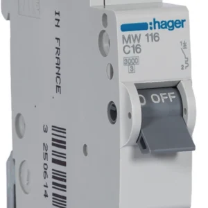 Disjuntor Hager 16A 1 Polo