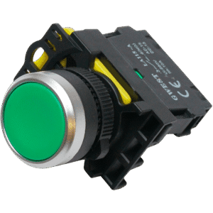 Botão de Pressão Verde