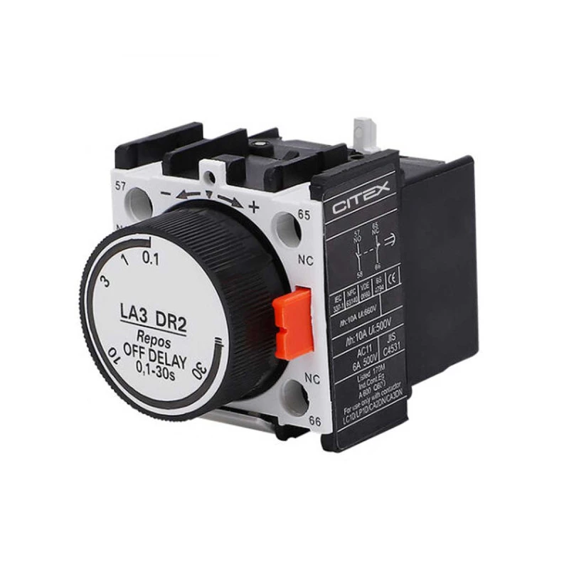 Bloco de Contato Auxiliar Temporizado LADR2 (1 NA + 1 NF)